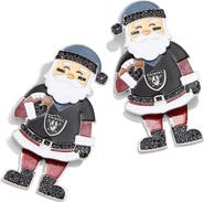 BaubleBar Women's BaubleBar Las Vegas Raiders Santa Claus Earrings