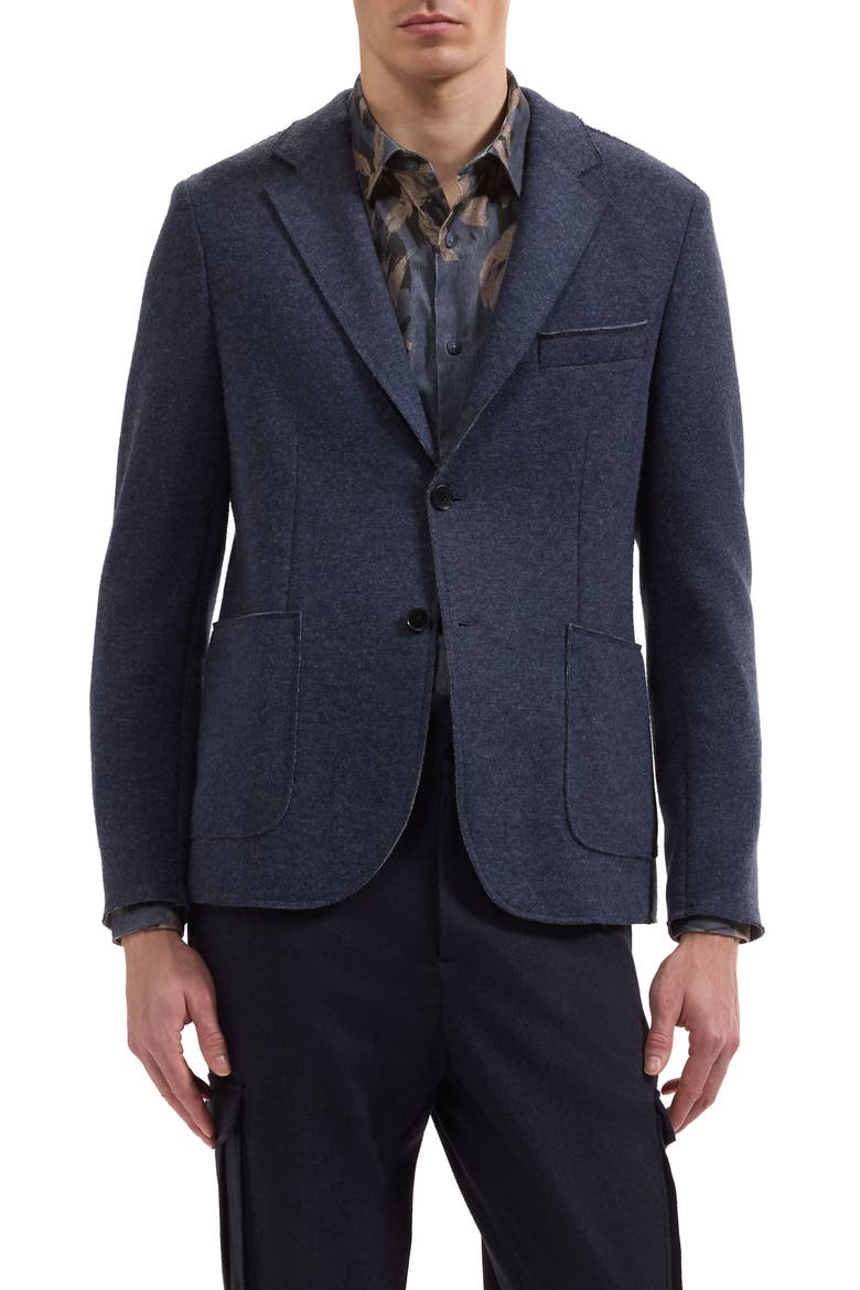 Wool Blend Blazer, Main, color, NIGHT BLUE