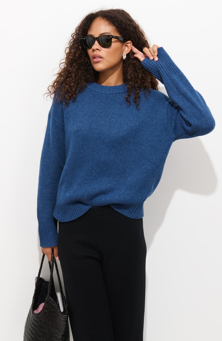 Alex Mill Nottinghill Merino Wool Blend Sweater, Alternate, color, Indigo