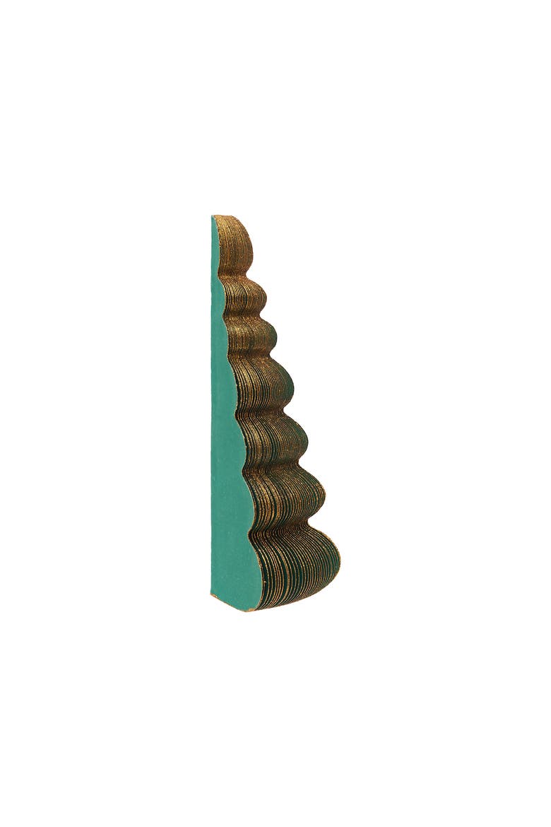 Honeycomb Small Paper Tree Figurine, Alternate, color, Green