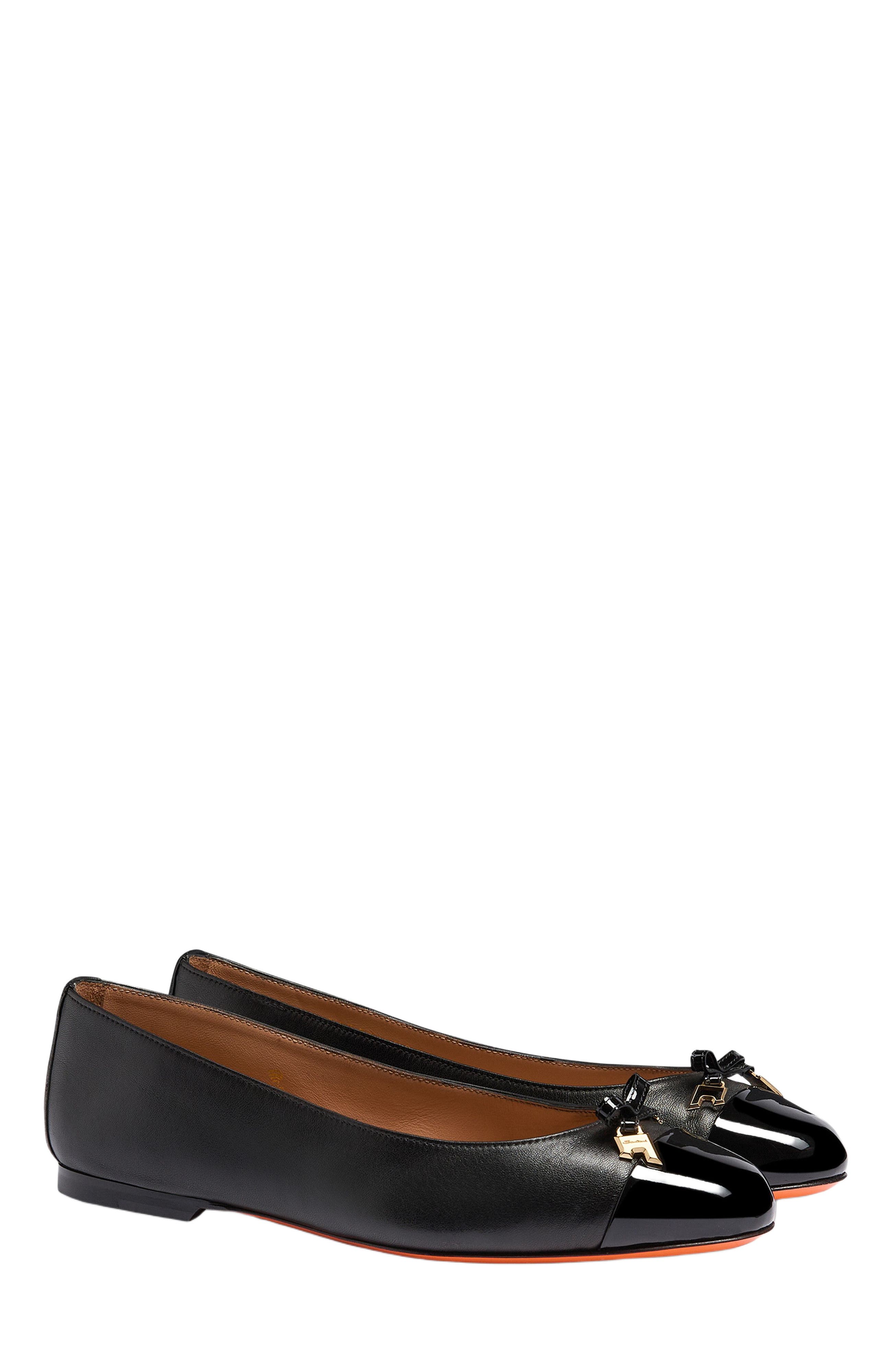 Santoni Women
s ballet flat, Alternate, color, Black