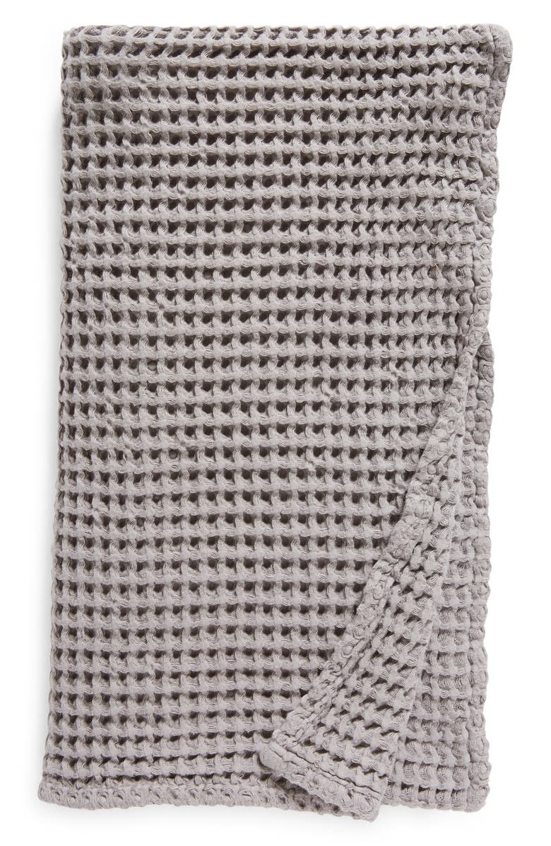 Parachute Turkish Cotton Waffle Bath Essentials, Alternate, color, Charcoal