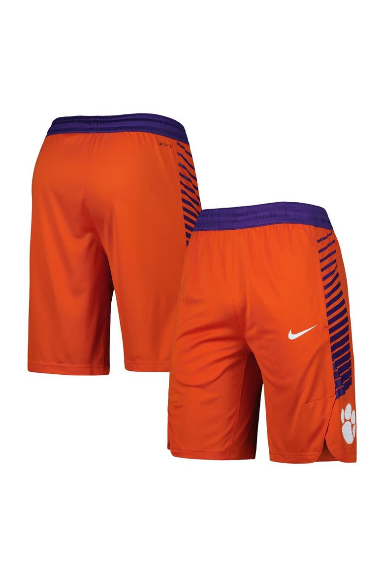 Men's Nike Orange Clemson Tigers Replica Team Basketball Shorts, Main, color, Orange