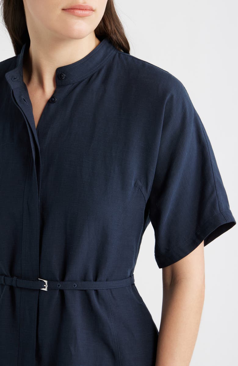 BOSS Dalinia Belted Shirtdress, Alternate, color, Sky Captain