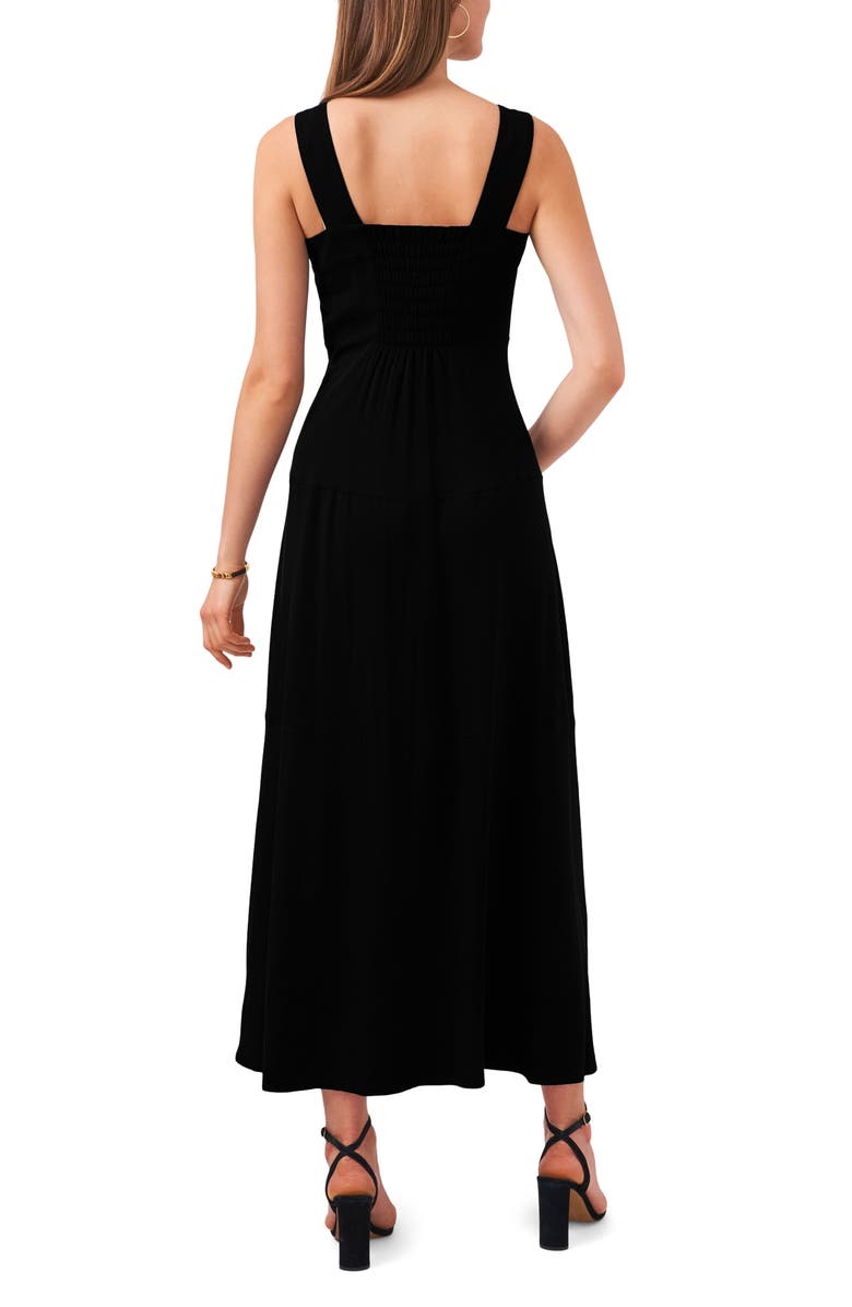 Vince Camuto Tiered Sleeveless Maxi Dress, Alternate, color, Rich Black