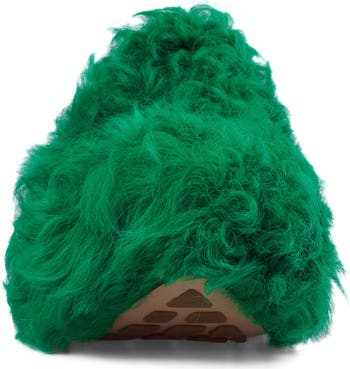 Fauna Genuine Shearling Platform Clog Slipper