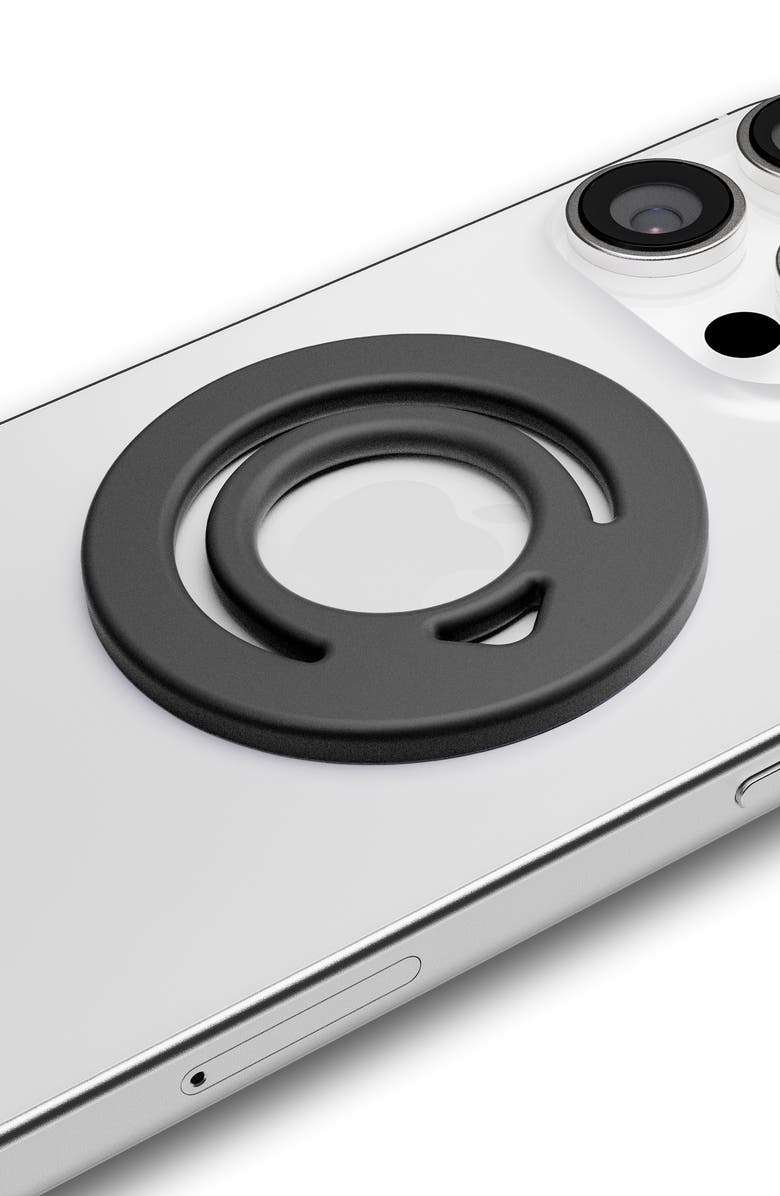 Moxyo Silicone MagSafe Finger Grip Holder, Alternate, color, Black