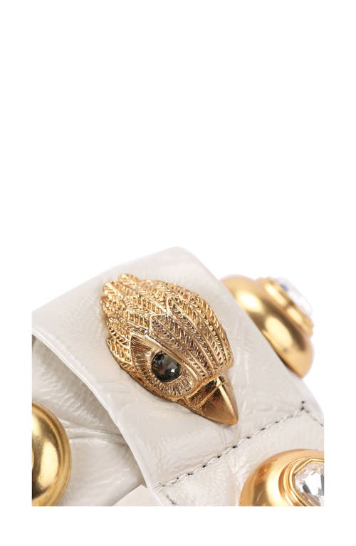 Kurt Geiger Leather Croc-embossed Orson Sandals In Multi