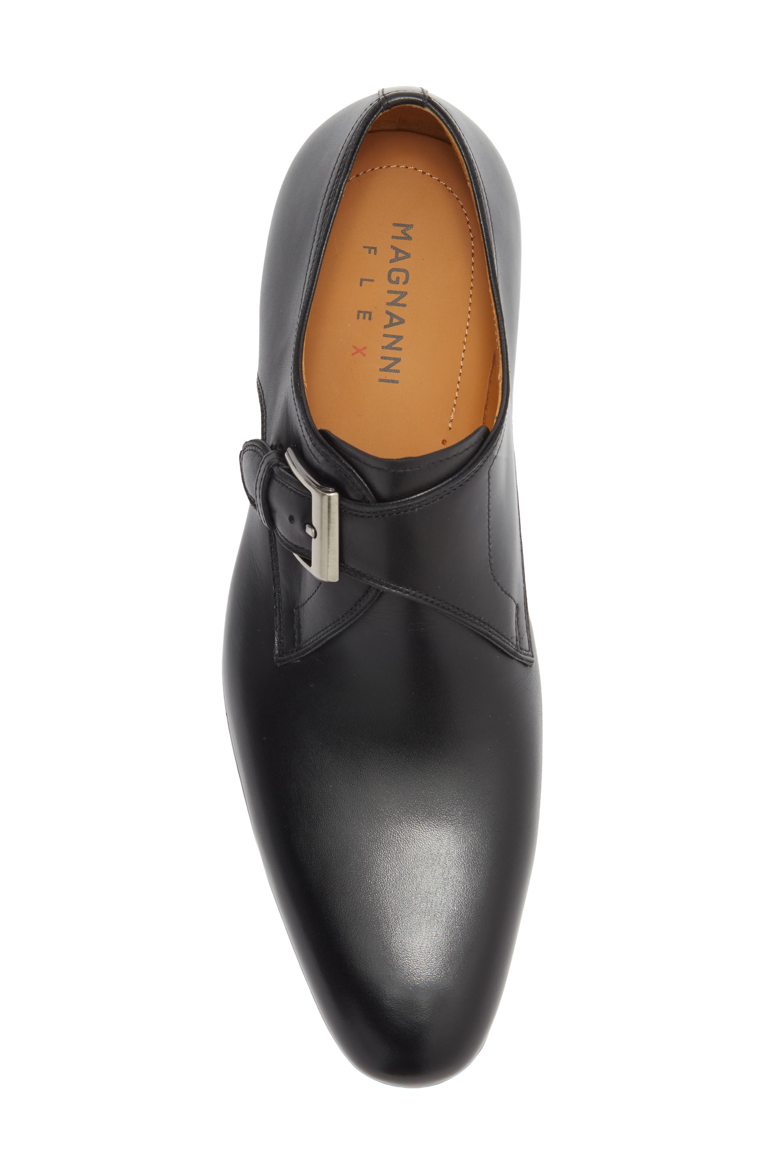 Single Monk Loafer, Alternate, color, BLACK