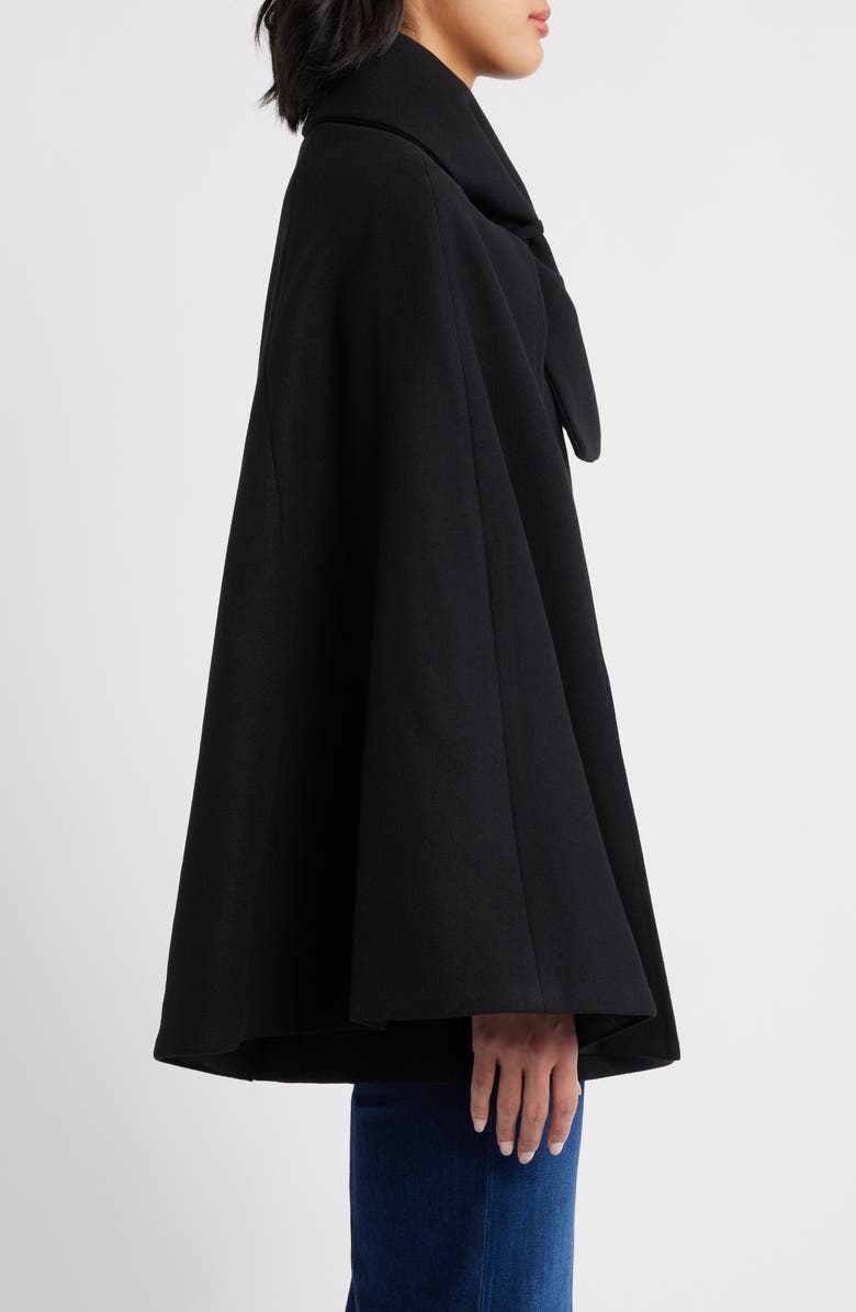 CeCe Bow Scarf Collar Cape, Alternate, color,