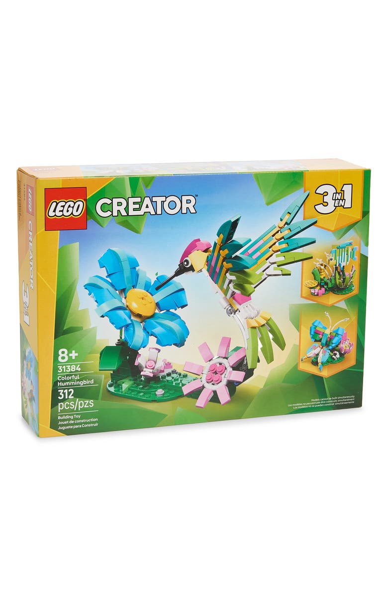 LEGO 8+ Creator 3-in-1 Wild Animals: Colorful Hummingbird - 31384
