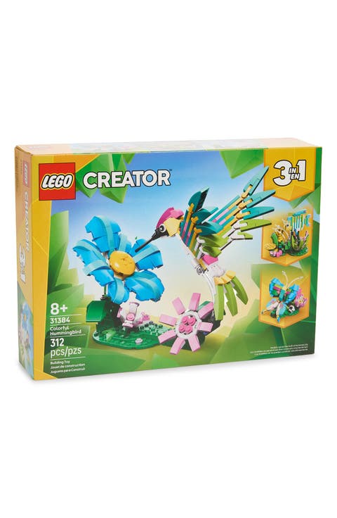 8+ Creator 3-in-1 Wild Animals: Colorful Hummingbird - 31384