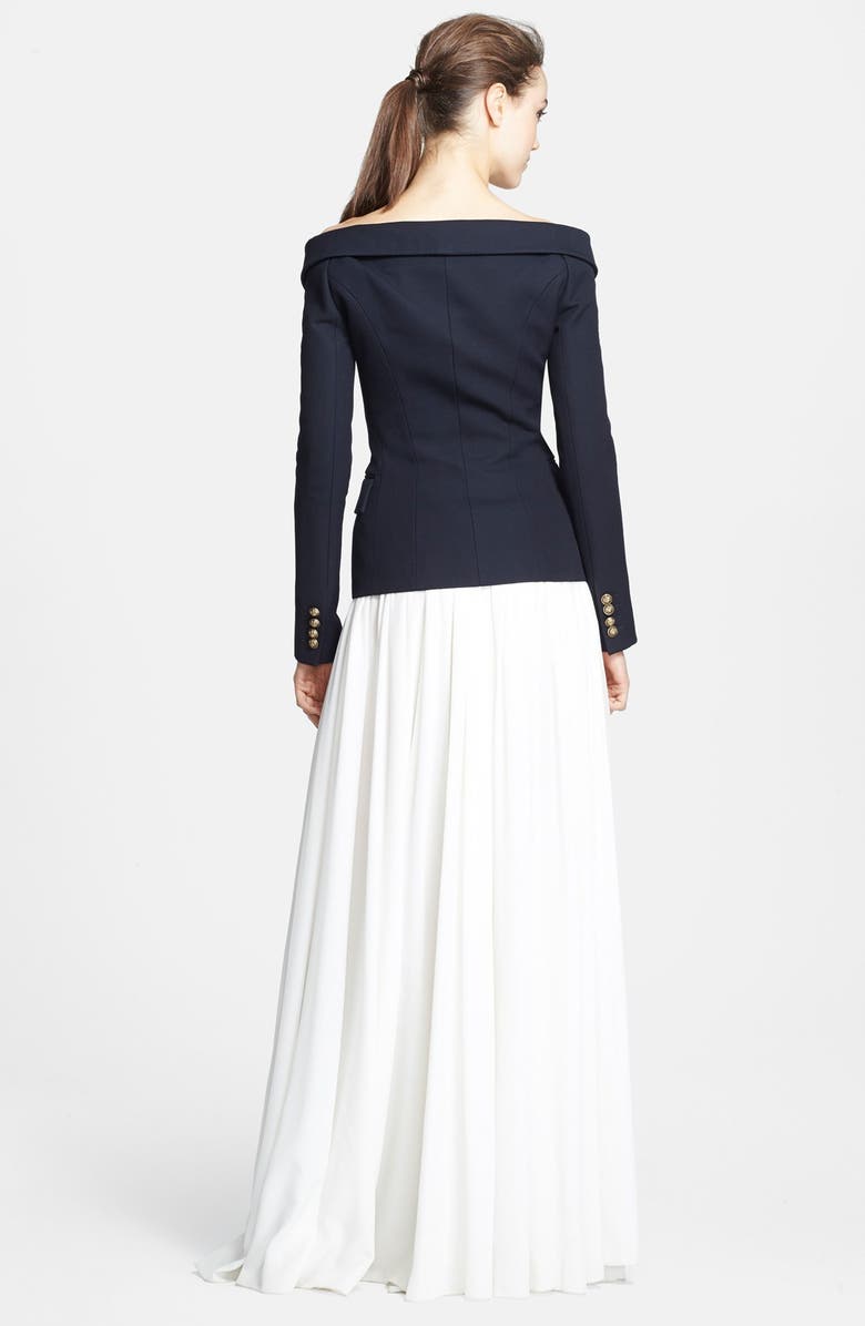 Faith Connexion 'Serge' Off Shoulder Wool Jacket, Alternate, color,