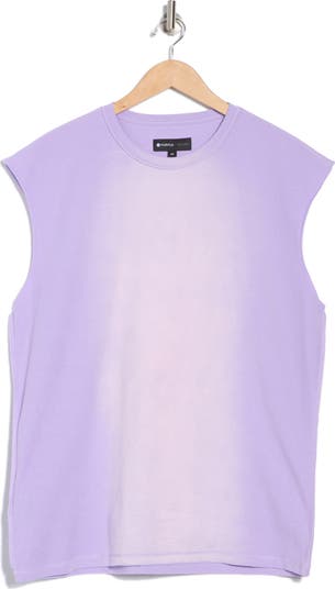 Textured Jersey Graphic Muscle T-Shirt