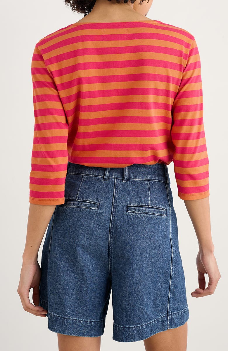 Seasalt Cornwall Sailor Stripe Organic Cotton T-Shirt, Alternate, color,