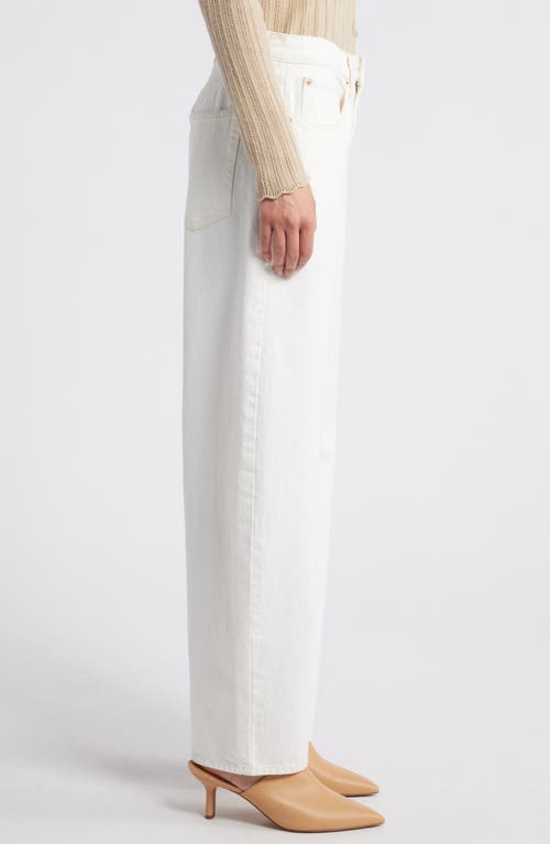 Frame Womens Au Natural Clean Braided-waistband Straight-leg Mid-rise Jeans In Au Natural Clean