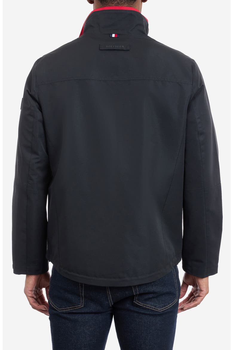 Flag Softshell Zip Jacket, Alternate, color, BLACK