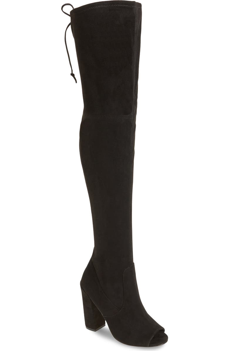 Steve Madden Elliana Over the Knee Open Toe Boot, Main, color,