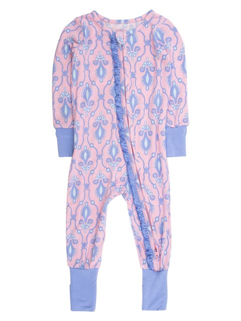 Baby Girls SoftSnooze Convertible Ruffle One Piece Pajama