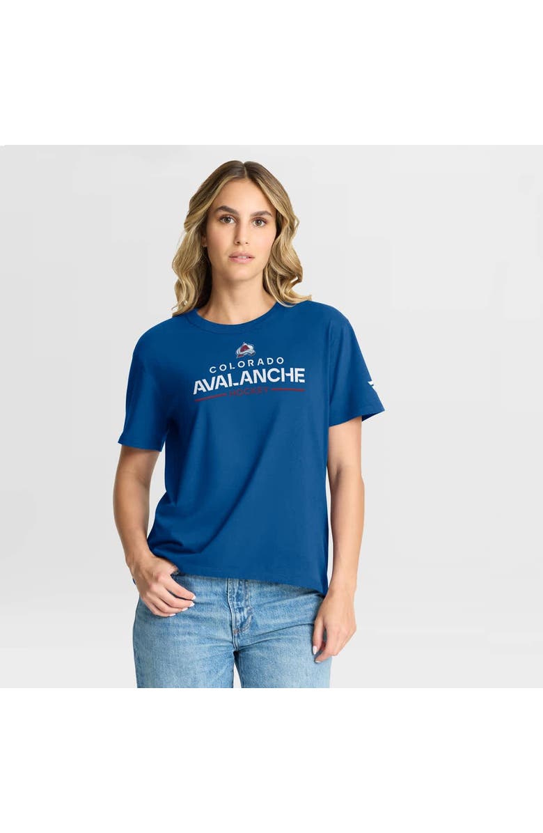 FANATICS Women's Fanatics Blue Colorado Avalanche Authentic Pro Primary T-Shirt, Main, color, Blue