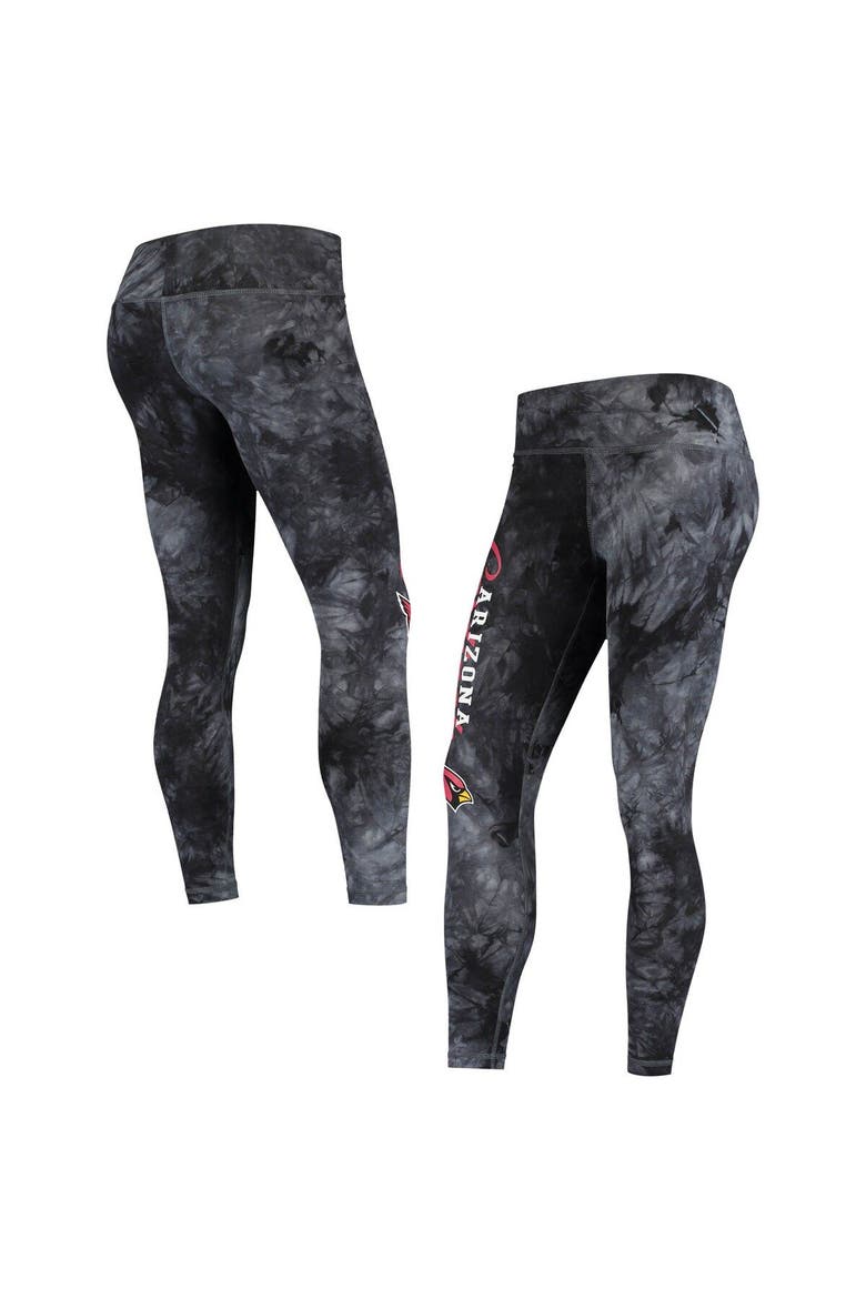 Women's Concepts Sport Black Arizona Cardinals Burst Tie-Dye Leggings, Main, color, Black