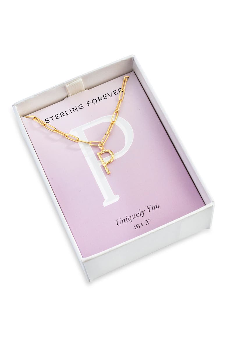 Braided Initial Pendant Necklace, Alternate, color, GOLD