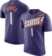 Nike Men's Nike Devin Booker Purple Phoenix Suns Icon 2022/23 Name & Number T-Shirt
