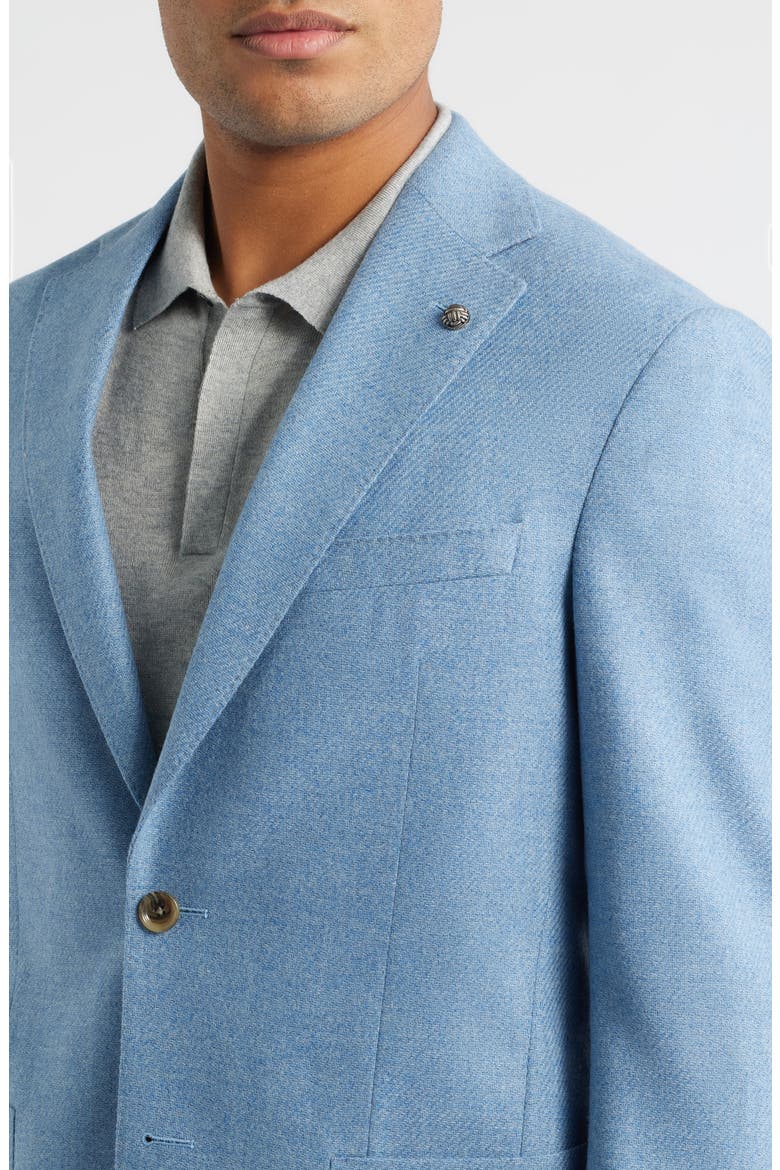 Morton Contemporary Fit Light Blue Mélange Wool Sport Coat, Alternate, color, LIGHT BLUE