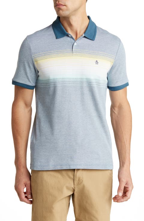 Chest Stripe Cotton Polo