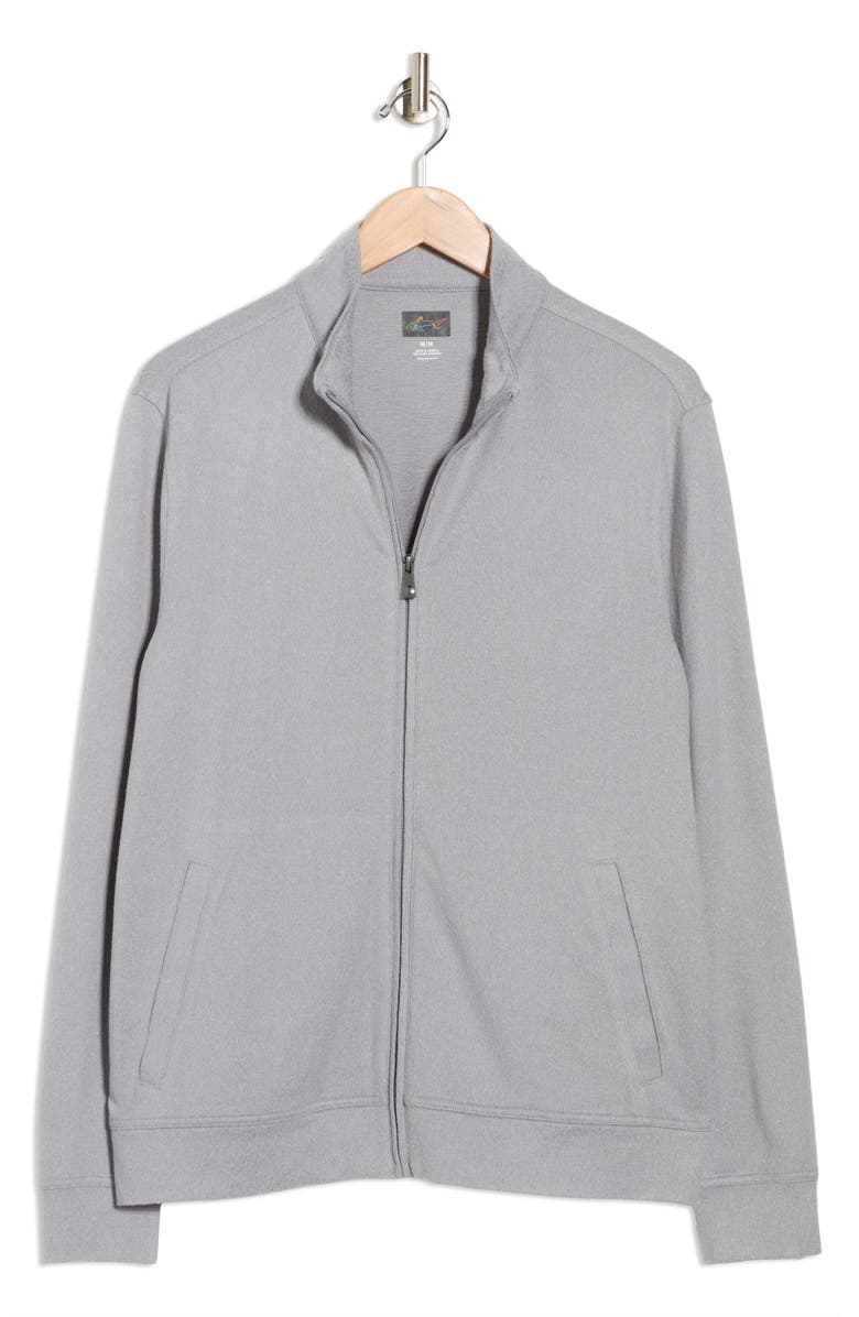 Greg Norman Full Zip Jacket, Alternate, color, Sharkskin