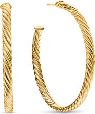 David Yurman Cable Spiral Hoop Earrings