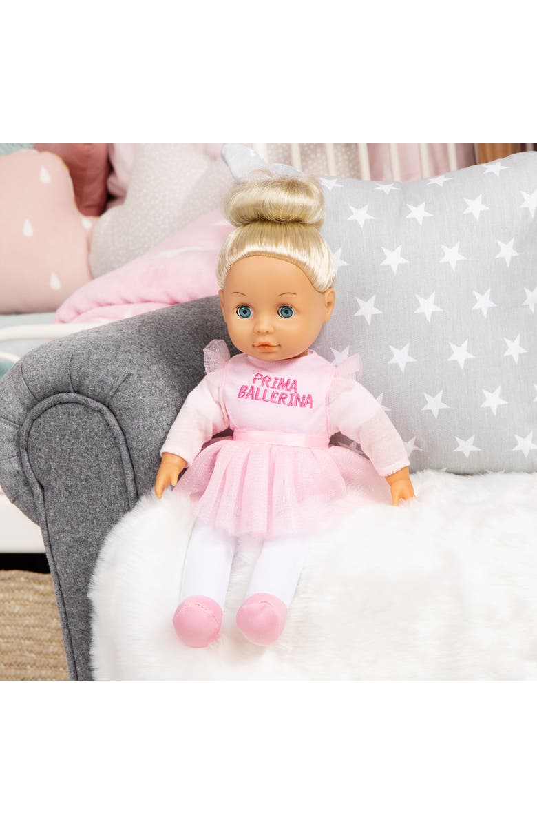 Bayer Design Bayer Prima Ballerina Doll - 13" Pink Tutu Dress - Plays 2 Classic Ballet Music Songs, Soft Body, Open/Closes Eyes, Blonde, Alternate, color, Multicolored