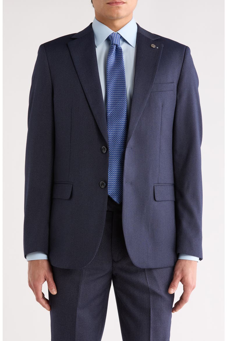 Slim Fit Dress Pants, Main, color, NAVY
