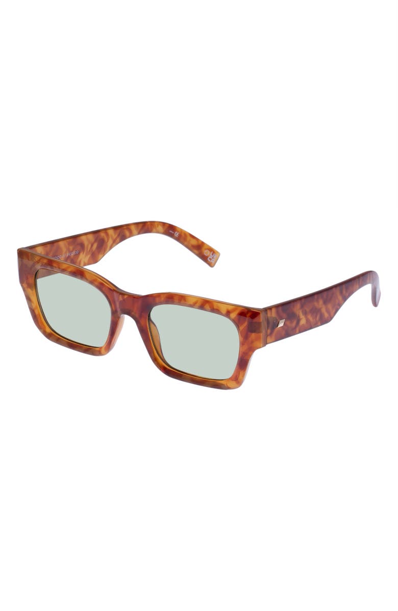 Le Specs Shmood 52mm Rectangular Sunglasses, Alternate, color, Amber Haze