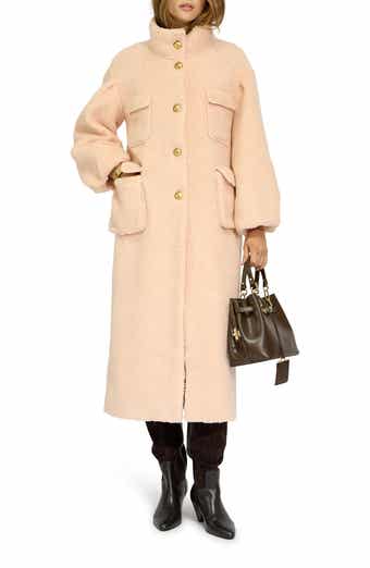 Cozy Nights Faux Shearling Bouclé Coat