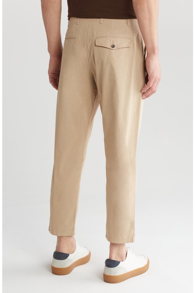 Beck Crop Peached Cotton Pants, Alternate, color, MINK