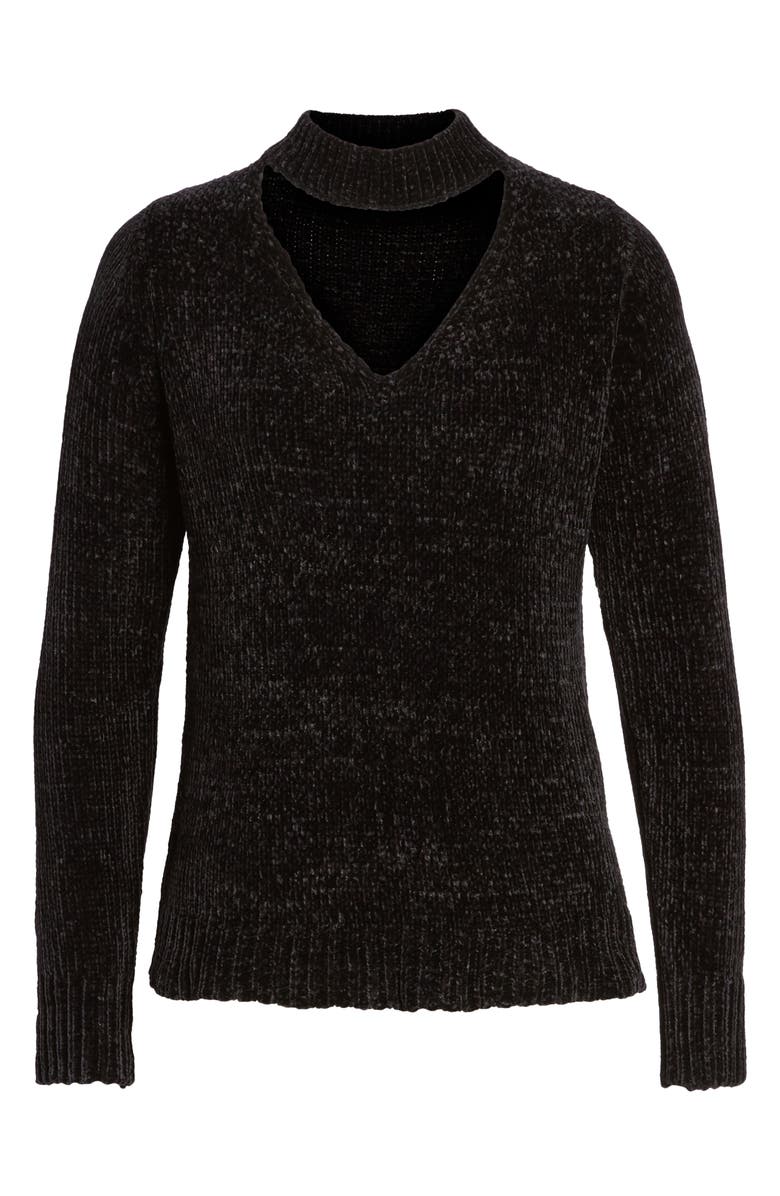 Love By Design Chenille Choker Neck Sweater, Alternate, color, 