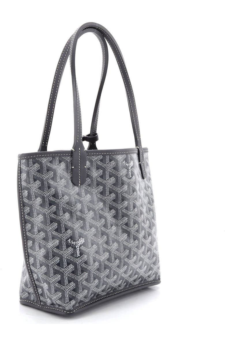 Pre-Owned Goyard Anjou Reversible Tote Coated Canvas Mini, Alternate, color, Gray