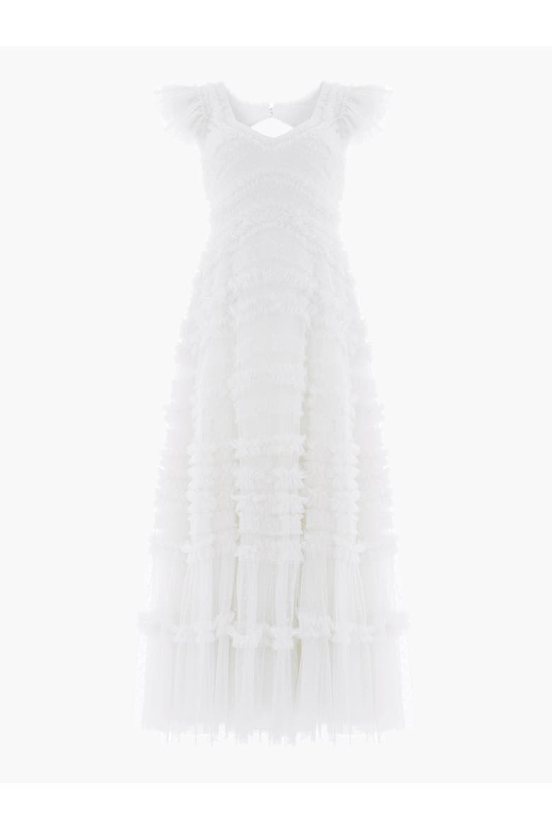 Amara Backless Gown, Alternate, color, Swan White