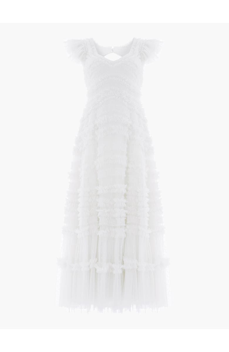 Needle & Thread Amara Backless Gown, Alternate, color, Swan White