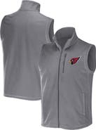 NFL X DARIUS RUCKER Men's NFL x Darius Rucker Collection by Fanatics Gray Arizona Cardinals Polar Fleece Full-Zip Vest