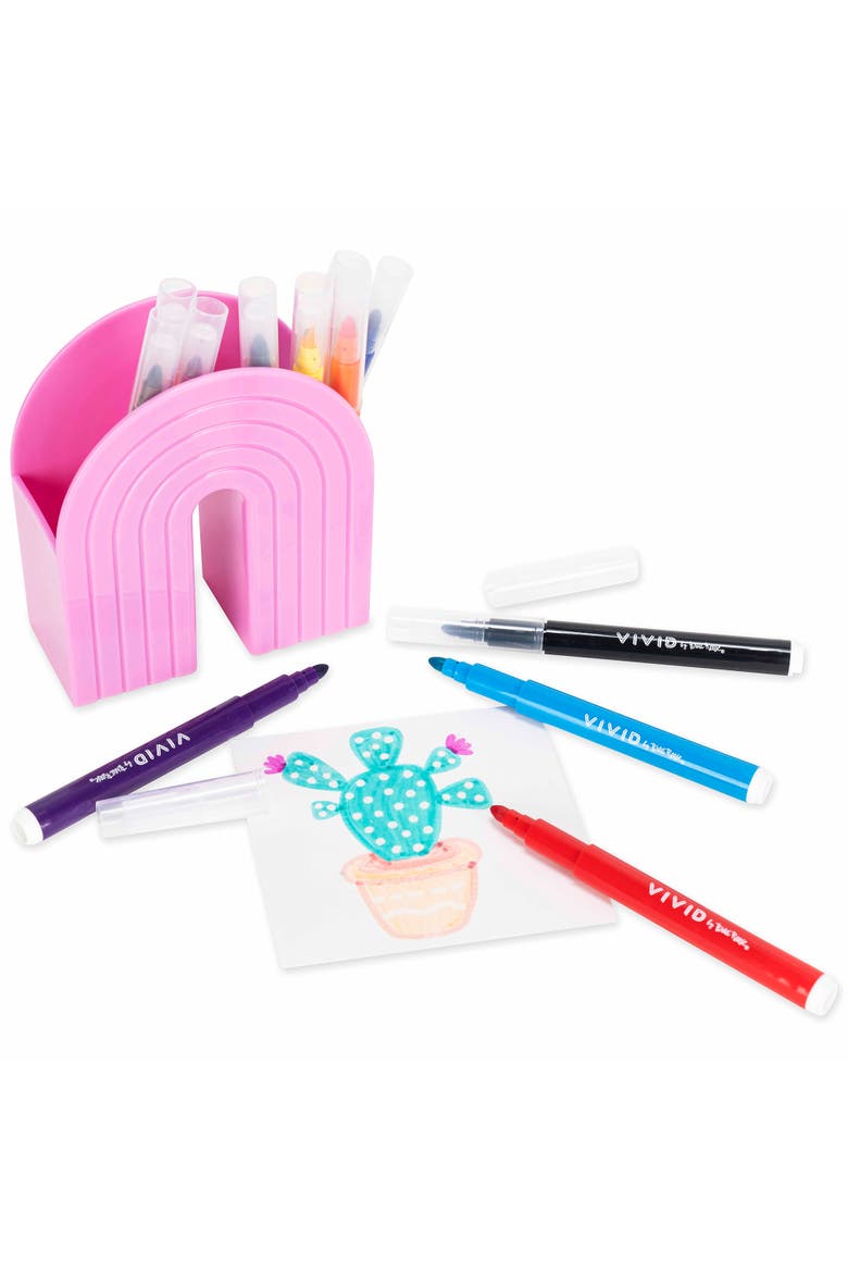 Eraser Markers, 11 Classic Ink Colors & 1 Erase Marker, Alternate, color, Multicolored
