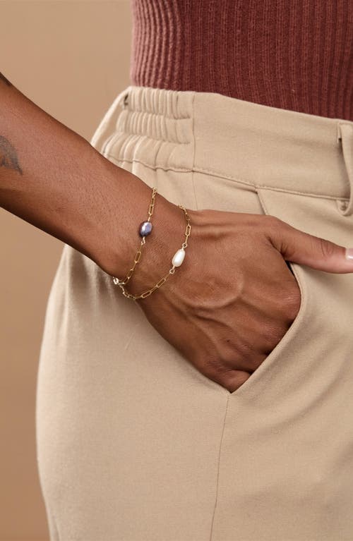 Set & Stones Jewellea Freshwater Pearl Bracelet In Multi