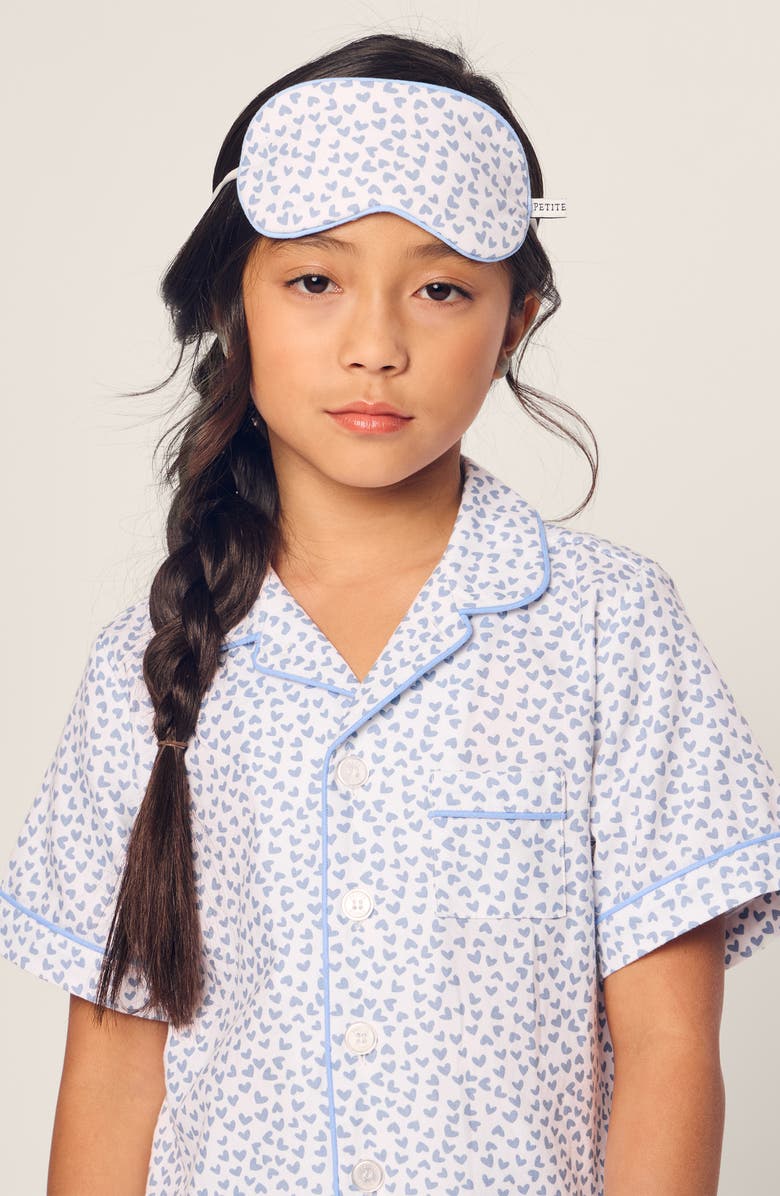 Petite Plume Kids' Cotton Pajamas, Alternate, color, Blue