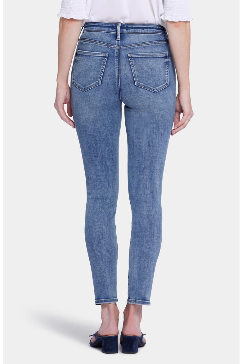 Ami Twist Seam High Waist Skinny Jeans, Alternate, color, SANDYBEACH