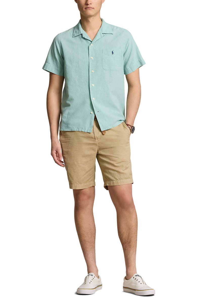 Polo Ralph Lauren Linen & Cotton Camp Shirt, Alternate, color,