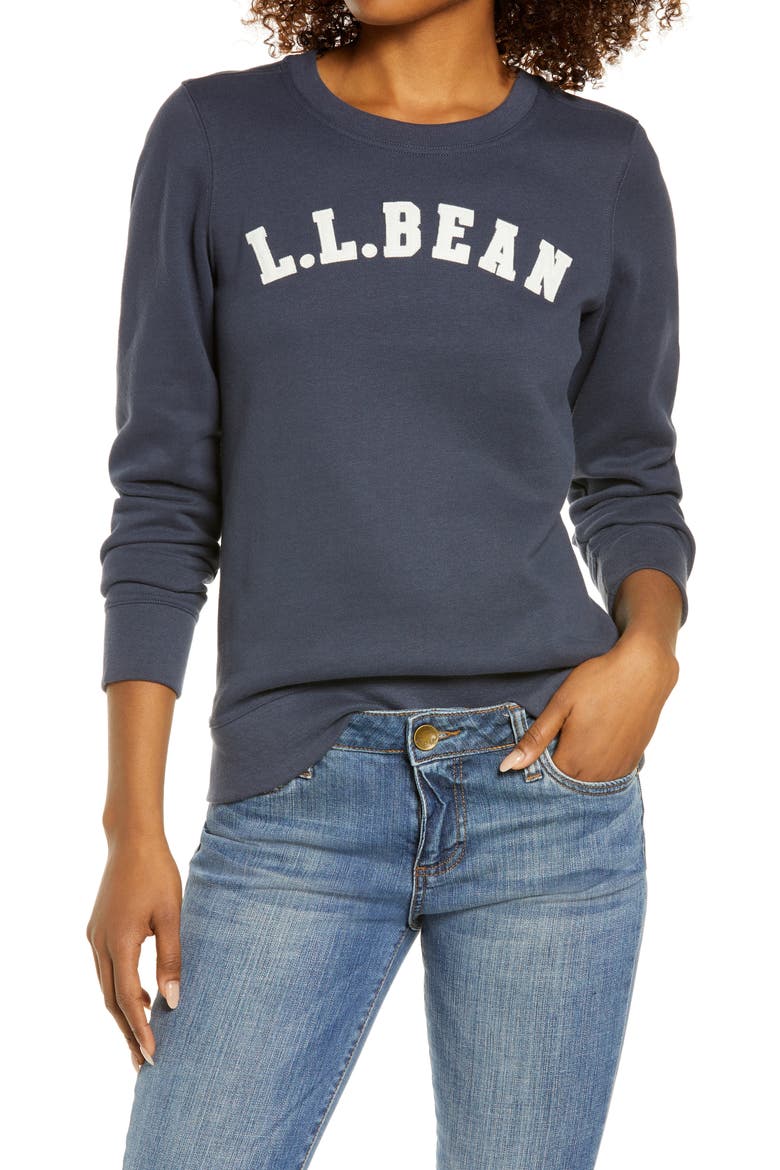 1912 Appliqué Logo Sweatshirt, Main, color, CARBON NAVY COLLEGIATE LOGO