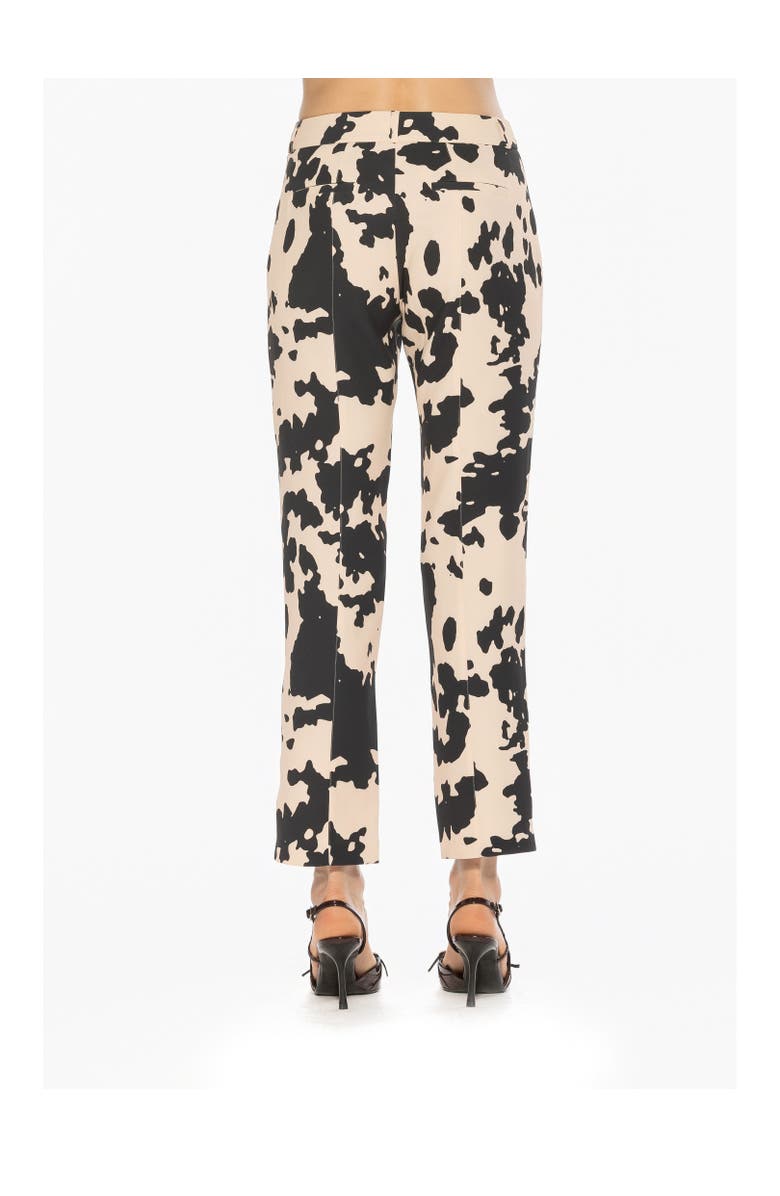 Alexia Admor Lior Printed Pants, Alternate, color, Black White Cow