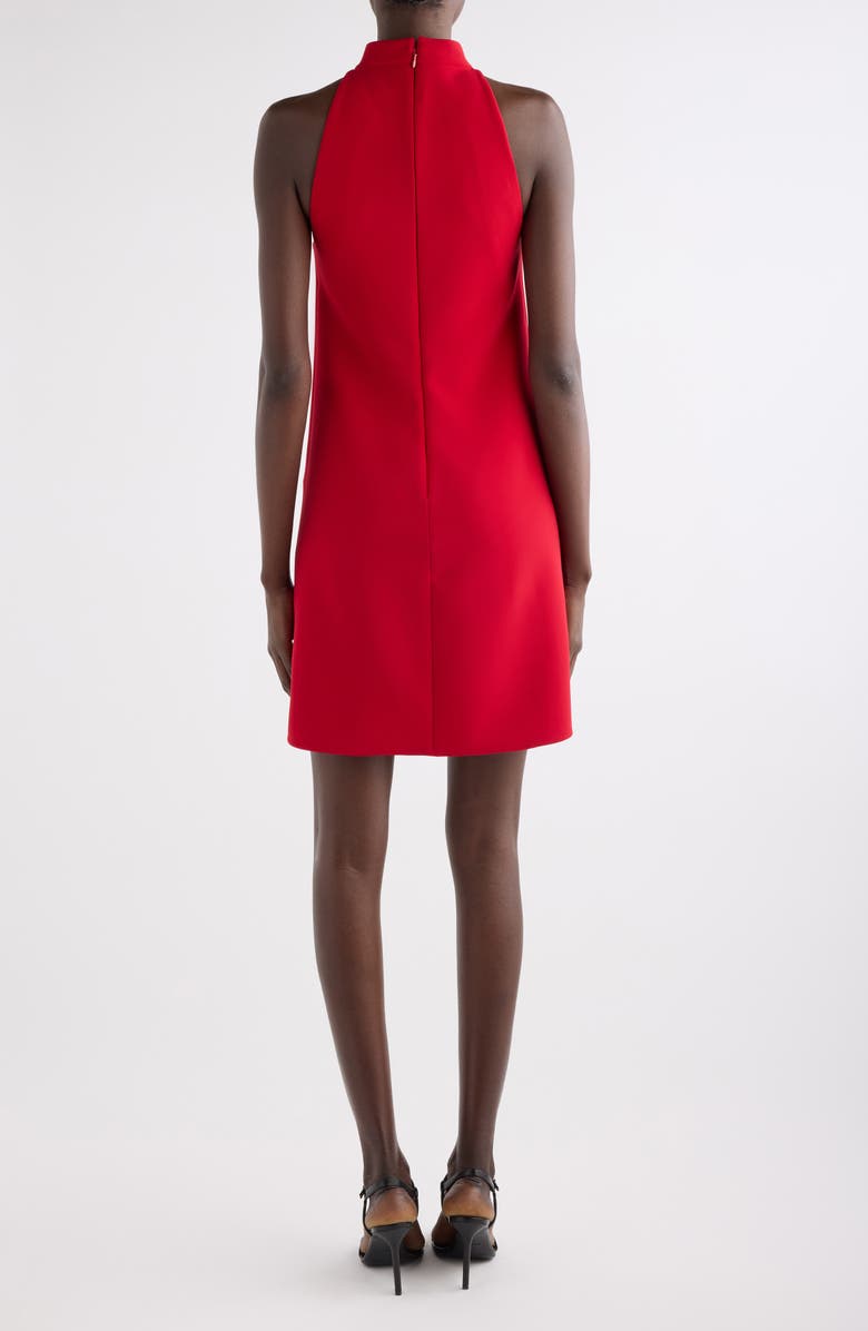 Courrèges Heritage Crepe A-Line Dress, Alternate, color, Ruby