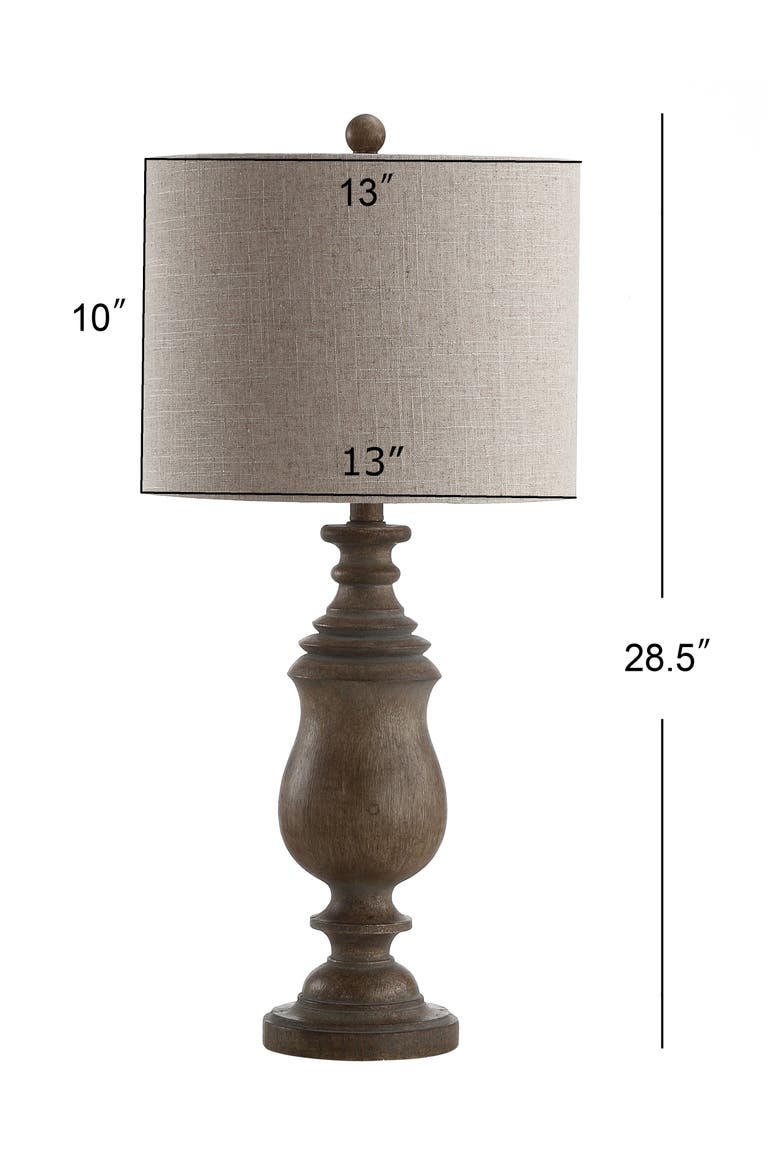 Abeline Resin LED Table Lamp, Main, color, Brown